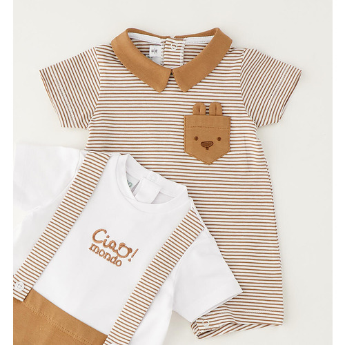 Conjunto body beige recién nacidos iDO 