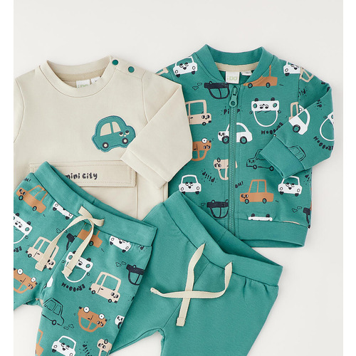 Conjunto chándal bebé iDO color crema 