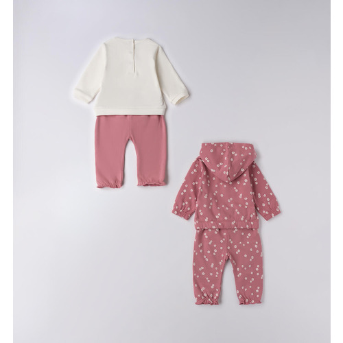 Conjunto de chándal para bebé iDO rosa antiguo 
