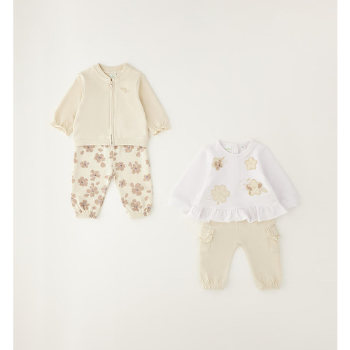 Conjunto de chándal para bebé iDO beige 