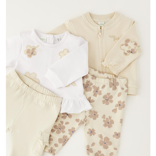 Conjunto de chándal para bebé iDO beige 