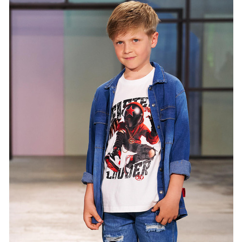 T-Shirt iDO 100% Baumwolle Kinder weiß 