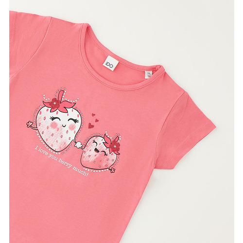Camiseta iDO para niña con estampado BIANCO 