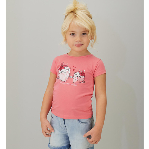 Camiseta iDO para niña con estampado BIANCO 