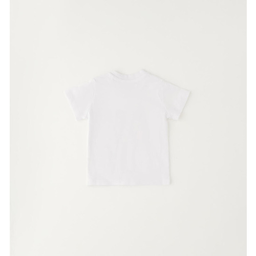 Camiseta iDO para bebé de algodón, blanca 