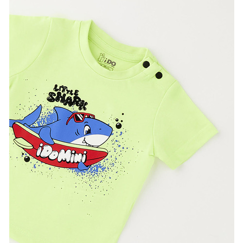 T-shirt bimbo verde fluo 