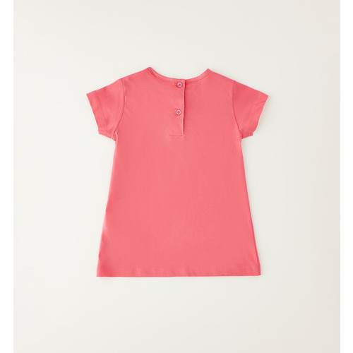 Camiseta niña iDO manga corta, rosa 