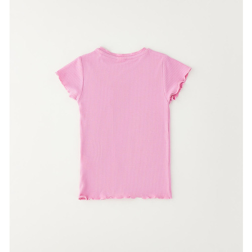 Mädchen-T-Shirt iDO beige mit Aufdruck 
