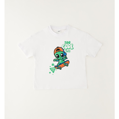 iDO Kinder T-Shirt Weiß-Grün 