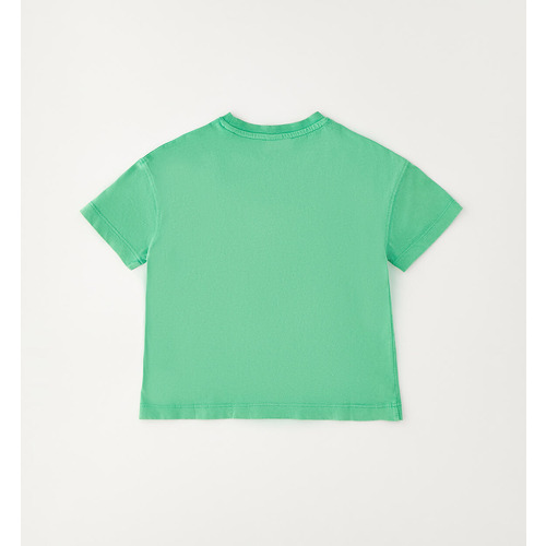 Camiseta iDO para niño, algodón verde salvia 
