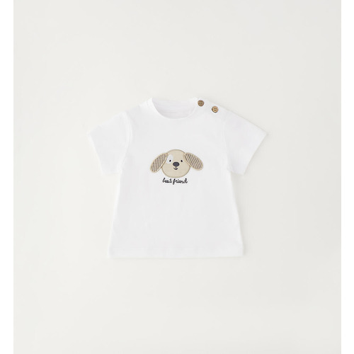 T-shirt iDO pour bébé blanc 