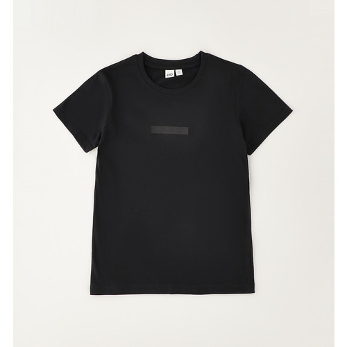 T-shirt ragazzo iDO Schwarz, Ecrù und Gelb 