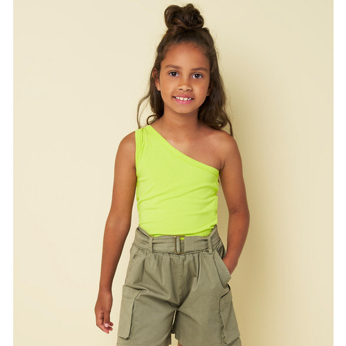 Top à une épaule pour fille 
