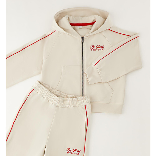 Conjunto deportivo iDO para niña, color crudo 