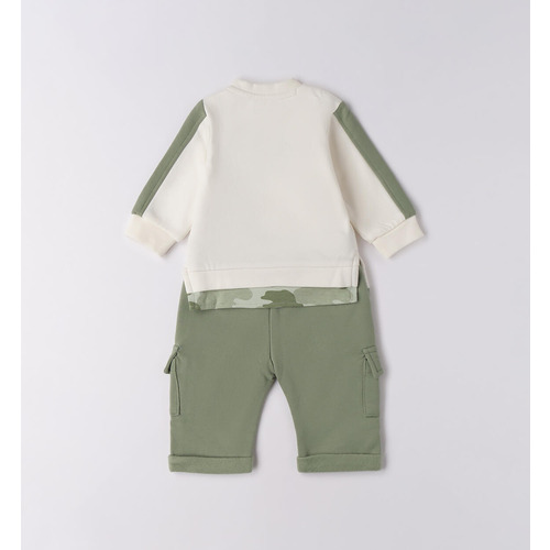 Tuta neonato iDO, color latte 