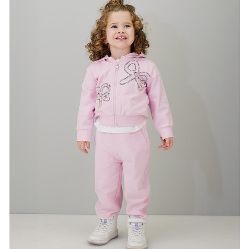 Sportlicher iDO-Anzug für Mädchen, Rosa 