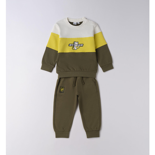 Tuta sportiva iDO per bambino, blu navy e verde salvia 