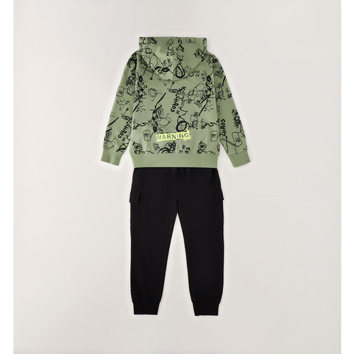 Ensemble de sport iDO pour enfant, blanc et vert 