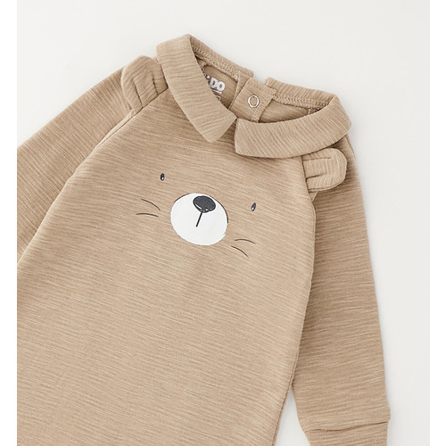 iDO 100% Cotton Baby Onesie (Beige) 