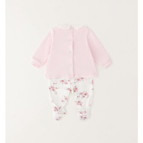 Combinaison iDO iDOMini rose pâle pour bébé fille 