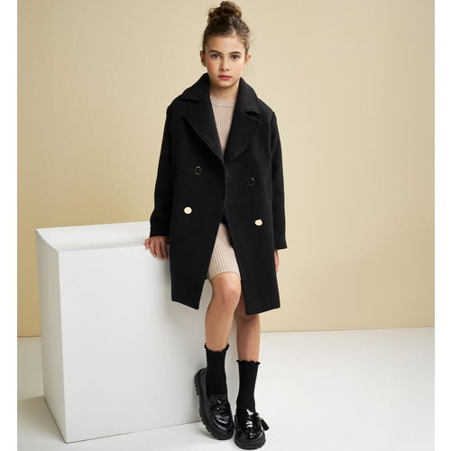 Robe pour fille iDO noir et beige 