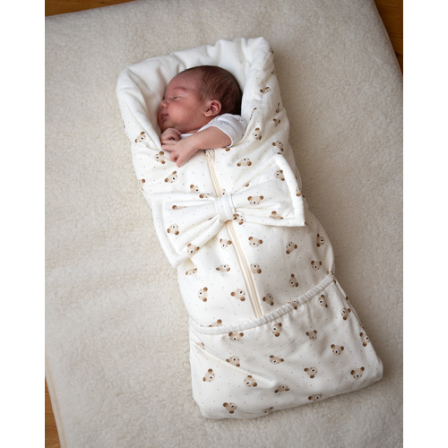 Saco de dormir/manta para bebé con lazo 
