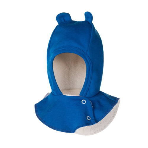 Schwarze Merino-Woll-Babymaske 