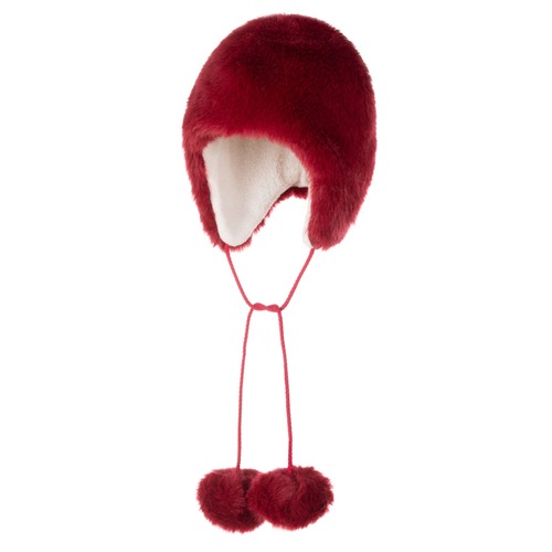 Cappello in pelliccia con fodera in pile 