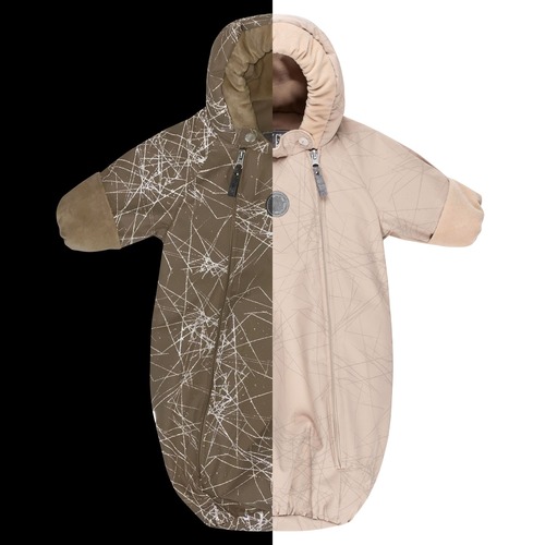 Traje de abrigo reflectante con forro de lana merino para primavera/otoño 