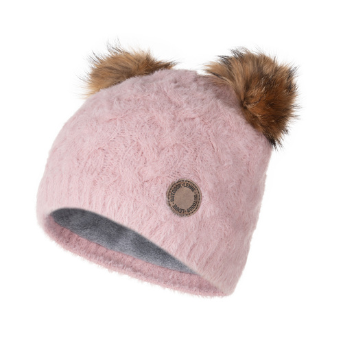 Gorro de invierno con pelo natural 