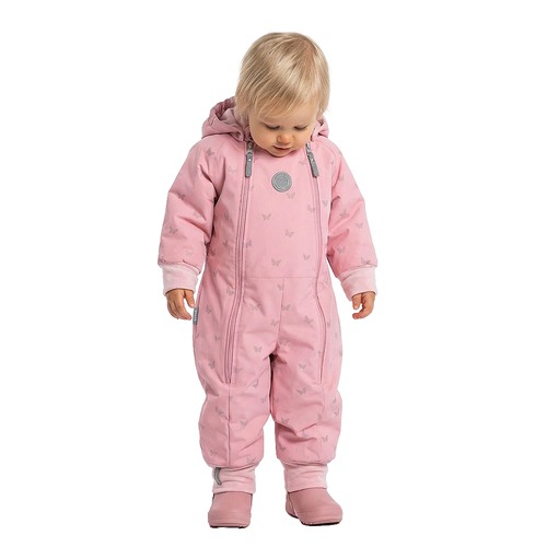 Tuta neonato in lana merino riflettente 