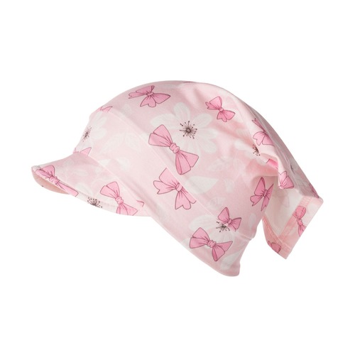 Cappellino con visiera per neonata 