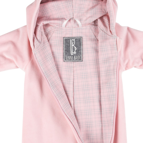 Combinaison velours bébé doublée jersey 