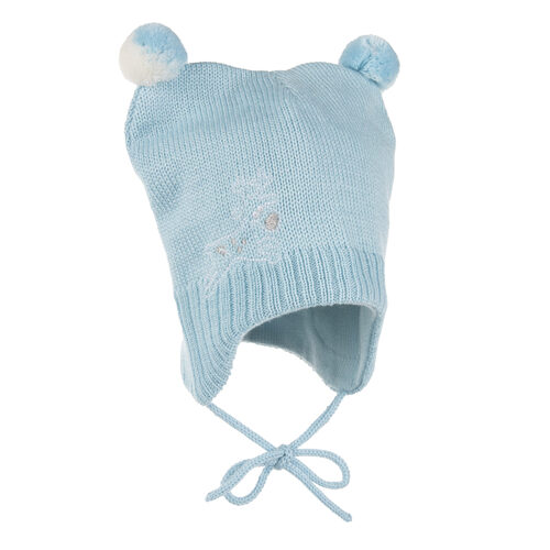 Wollmischung Wintermütze mit Baumwolle 