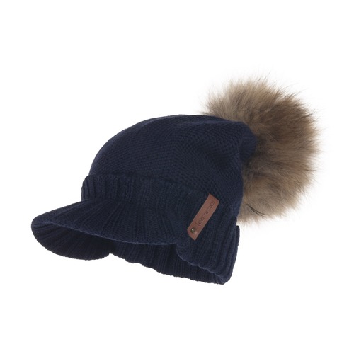 Cappello invernale con vera pelliccia 