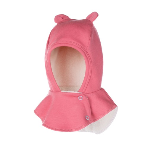 Schwarze Merino-Woll-Babymaske 