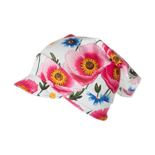 Cappellino con visiera per neonata 