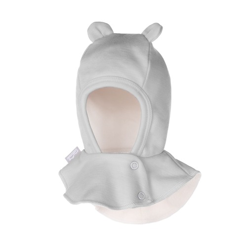 Schwarze Merino-Woll-Babymaske 