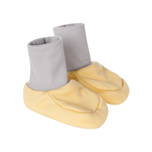 Gefütterte Baby-Booties aus Merinowolle 