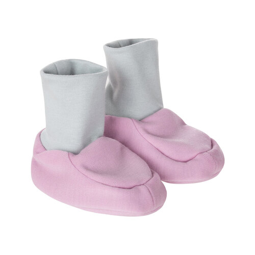 Gefütterte Baby-Booties aus Merinowolle 