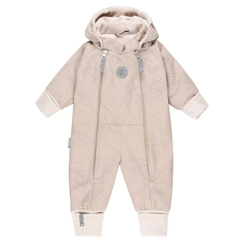 Tuta neonato in lana merino riflettente 