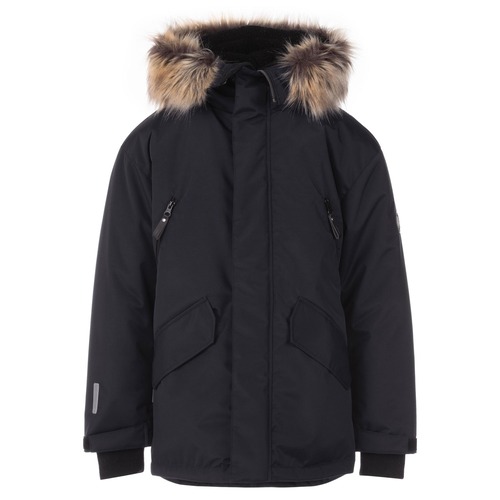 Dunkelgrauer Winterparka 