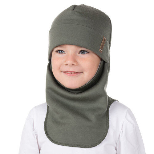 Dunkelgraue Merinowoll-Sturmhaube 