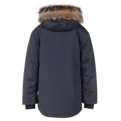 Dunkelgrauer Winterparka 