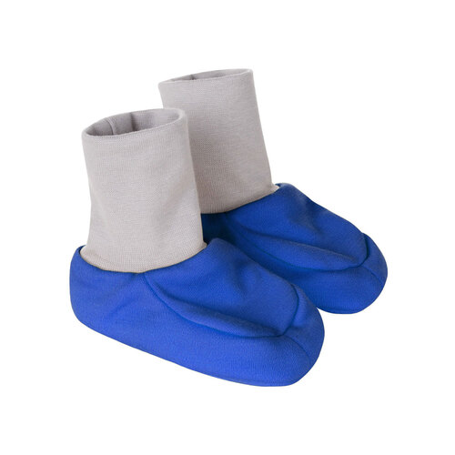 Gefütterte Baby-Booties aus Merinowolle 