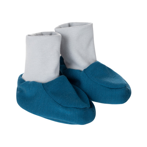 Gefütterte Baby-Booties aus Merinowolle 