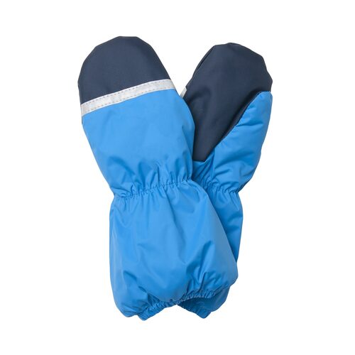 Gants d'hiver chauds bleu foncé avec doublure en laine 