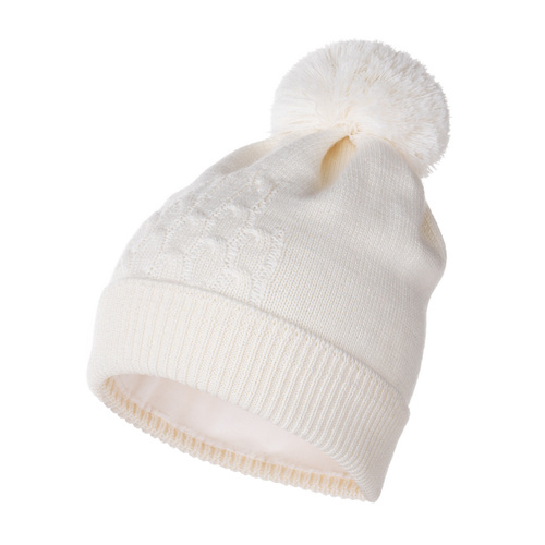 Warme Wintermütze aus Merinowolle 