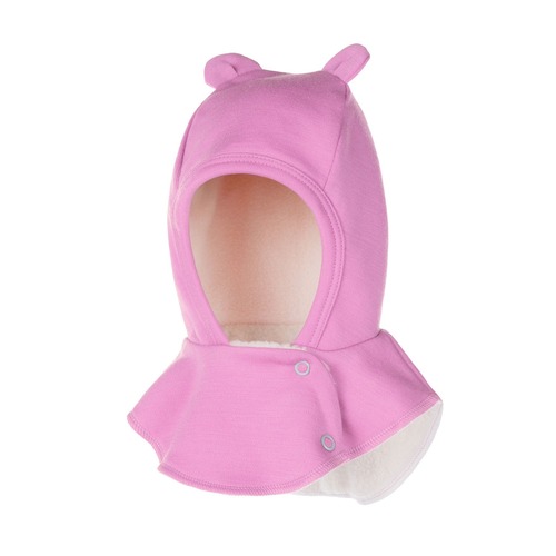 Schwarze Merino-Woll-Babymaske 