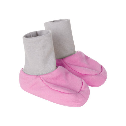 Gefütterte Baby-Booties aus Merinowolle 